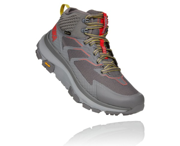 Hoka One One Toa GORE-TEX Mens UK - Grey Hiking Shoes - HYEGL7210